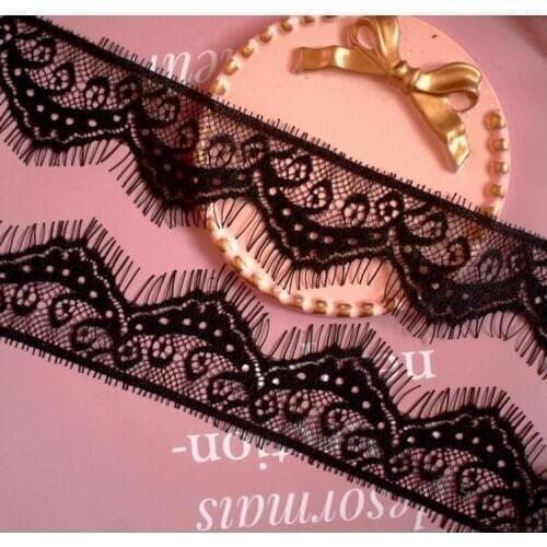 3 Meter 5 cm Width auspicious clouds Eyelashes Lace Trim Fabric DIY lingerie Wedding Dress Clothing Bra lace materials Handmade