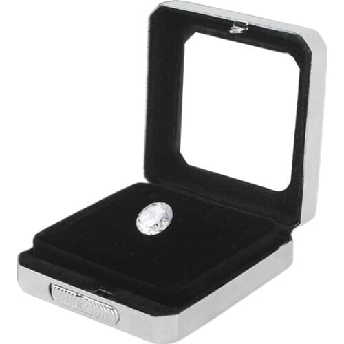 3pcs a Pack GemTrue BrandDiamond or Gem Display Metal Box Case Storage Container Jewelry Stones Holder Gemstone Organizer Alloy