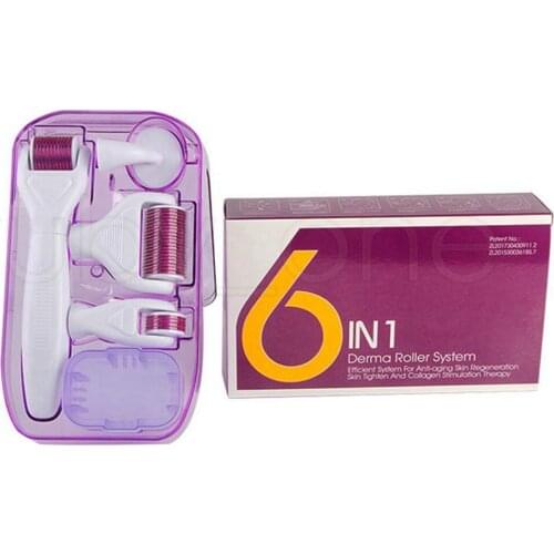 4/5/6 In 1 Derma Roller Micro Needle Roller Kit Micro Needles Microneedle Mezoroller Machine Skin Care Body Treatment
