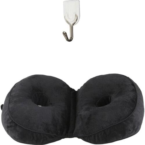 6Pcs Wall Door Self-Adhesive Hook with Multifunctional Dual Comfort Seat Cushion Hip Lift Seat Cushion