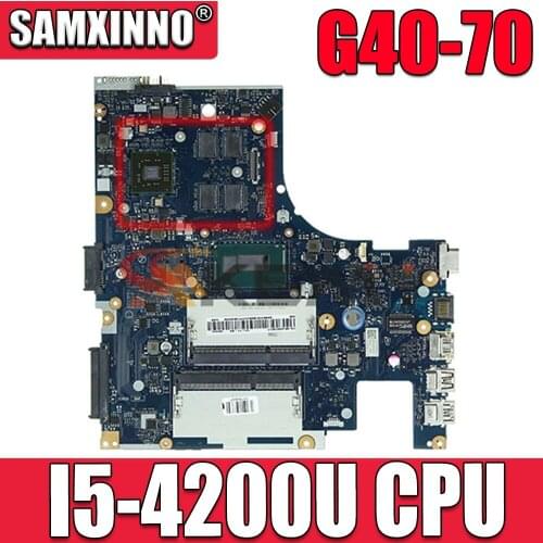 Akemy ACLU1 ACLU2 NM-A271 laptop motherboard For lenovo Ideapad G40-70 14 inch DDR3L SR170 I5-4200U Main board full work