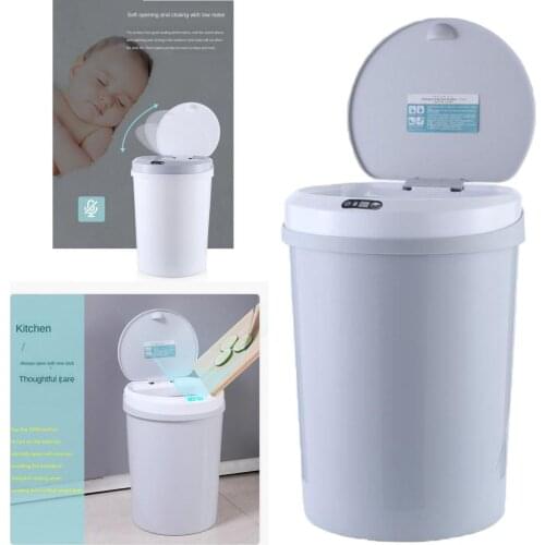 12L Automatic Waste Bin, Sensor Trash Bin for Bedroom Bathroom Office Baby Room
