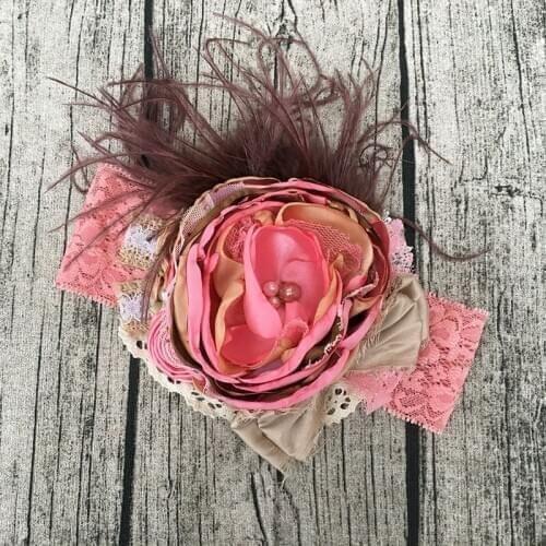 Free Shipping Flower Girl Headband Kids Hair Accessories Photo Prop