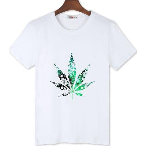 BGtomato Maple leaves print tshirts new creative design mens shirts original brand good quality casual tops hip hot t-shirts