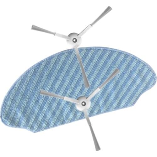 Robot Vacuum Cleaner Side Brush Mop Cloth for Rowenta RR7455WH Explorer Serie 60 robotic Vacuum Cleaner Brush Parts Accessories