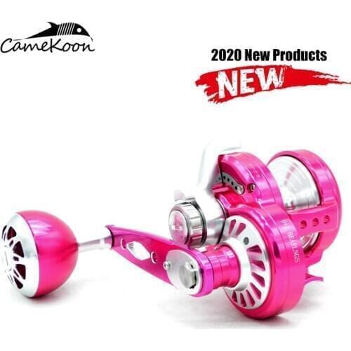 CAMEKOON 11BB Slow Jigging Reel Pe3#-300M Max Drag 32kg Saltwater Trolling Reel Gear Ratio6.3:1 Offshore Boat Fishing Reel