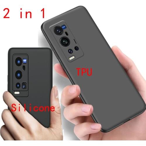 For VIVO X60 Pro Plus Case Matte Soft TPU Silicone Phone Cover Plain Slim