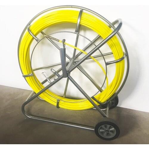 Fish Tape Fiberglass Wire Cable Running Rod Duct Rodder Fishtape Pulle 12mm*120m