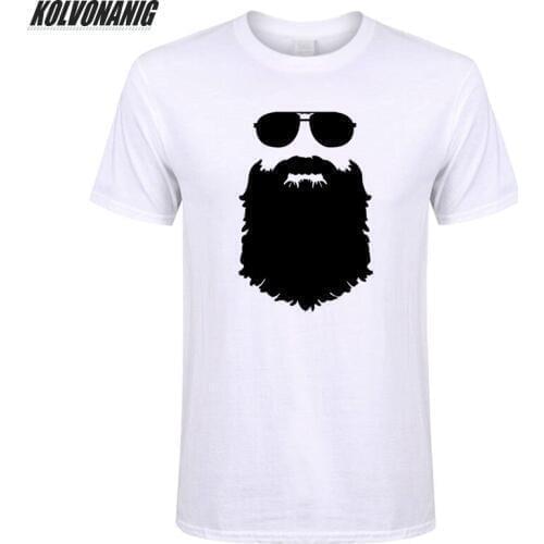 Fashion Beard Funny T Shirt Men Printed Cotton Casual Mens Clothing Brand Husband Gift O-Neck Short Sleeve Tee Shirt Plus Size