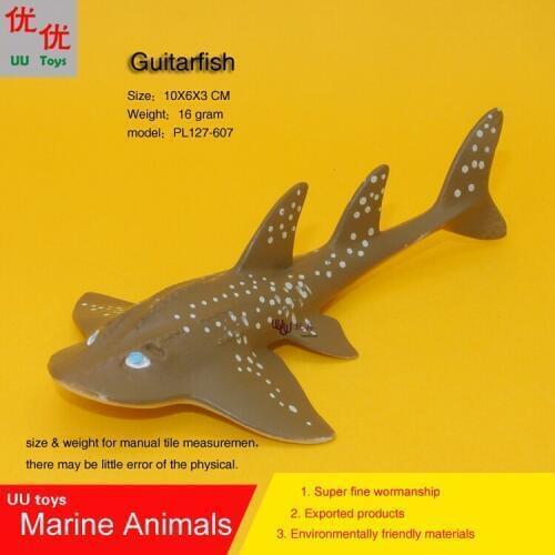 Hot toys Brown Guitarfish Simulation model Marine Animals Sea Animal kids gift educational props