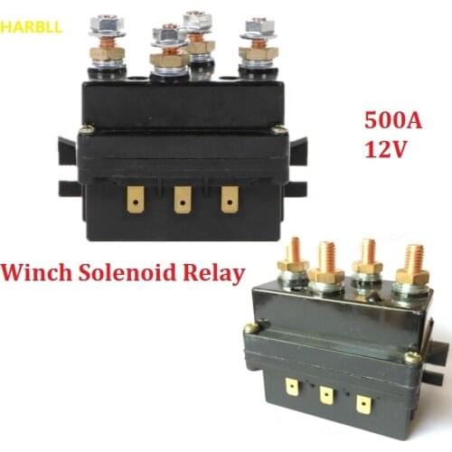 HARBLL 12V Winch Solenoid Relay Controller 500A DC Switch 4WD 4x4 Boat ATV Control