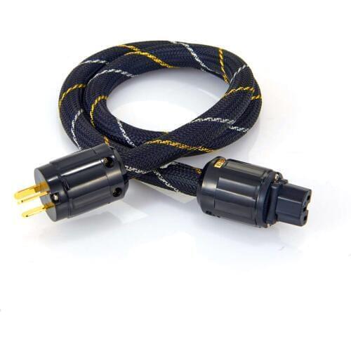 Hi-end OFC Copper US Power Cable,P-029+C-029 power plug connector jack Extension power cable,AMP supply cable
