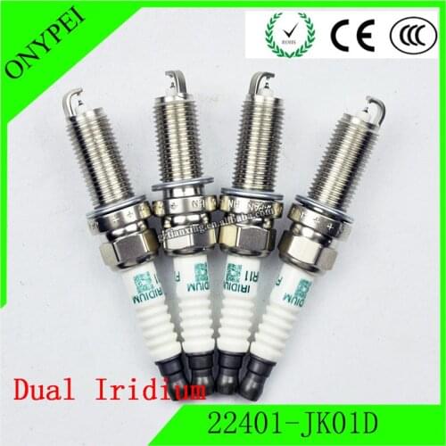 4 pcs Iridium 22401-Jk01d Fxe24hr11 3457 Long Life Spark Plugs For Nissan 370z Infiniti Q70 Q70l Qx50 Q60 22401-JK01D