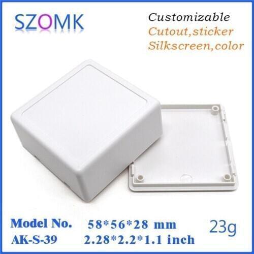 Electronic equipment enclosure small enclosure box (20 pcs) 58*56*28mm abs plastic case diy box plastic electrical box for pcb