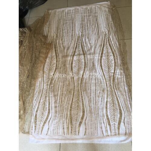 Pretty JRB-83102 glued gold glitter tulle lace fabric French tulle net lace material for bridal dress African net lace fabric