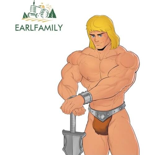 EARLFAMILY 13cm x 7.6cm for He Man Masters Of The Universe Funny Car Stickers Laptop Bumper Decals Scratch-Proof Car Styling