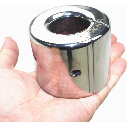 Stainless Steel Heavy Loop Scrotum Bondage Penis Pendant Ring for Men Metal Ball Stretcher Scrotum Pendant Restraint Ring BB-47