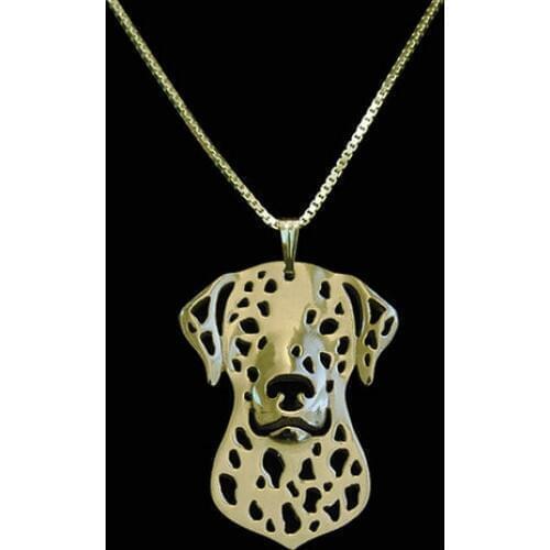 Newest fashion Dalmatian dog necklace Topshop Unique pendant jewelry Golden colors plated 12pcs/lot
