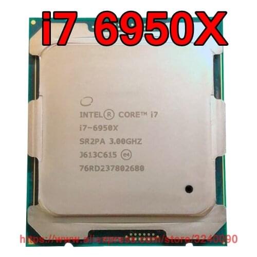 Original Intel CPU CORE Extreme Edition i7 6950X Processor i7-6950X 3.00GHz 25M 10-Cores Socket 2011-3 free shipping