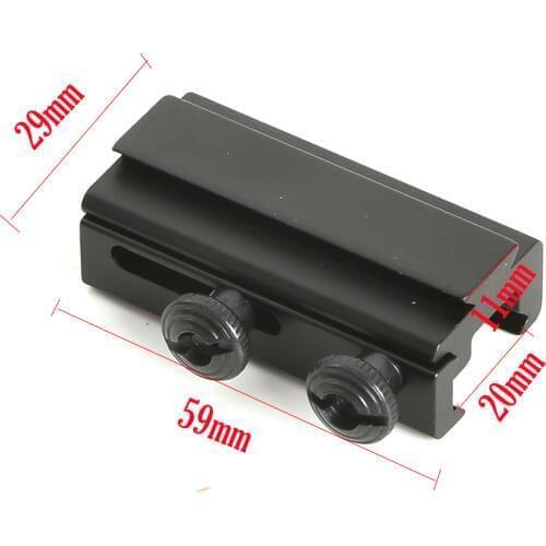 20mm Weaver Picatinny Track Base Adapter Fits 11mm Range Rail Mounted Hunting Rifle Laser Sight Thermal Hunting Rifle Accessory
