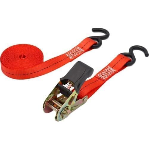 Ratchet Tie Down Cargo Straps Lashing Package Webbing Hold Secure Ratchet Belt Moving Hauling Trucks Motorcycle Ratchet Straps