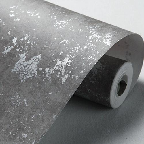 Retro 3D Non-Woven Imitation Cement Wallpaper Living Room Bedroom TV Background Wall Plain European Wallpaper