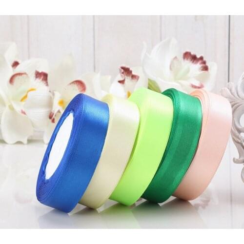 20Mm Wide 25Yards/Lots Single Face Red Decorative Satin Ribbon For Gift Wrap Colors Ribbons For Wedding 20Mm Width Tapes