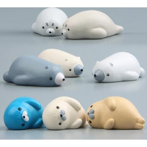 Cute Lying Down Small Sea Lion Seal Refrigerator Magnets 3D Resin Fridge Magnetic Sticker Home Decoration Creative Souvenir Gift