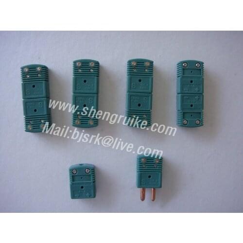 R/Stype Thermocouple Connector with Green Color Round Hollow Pin China Post Free Shipping