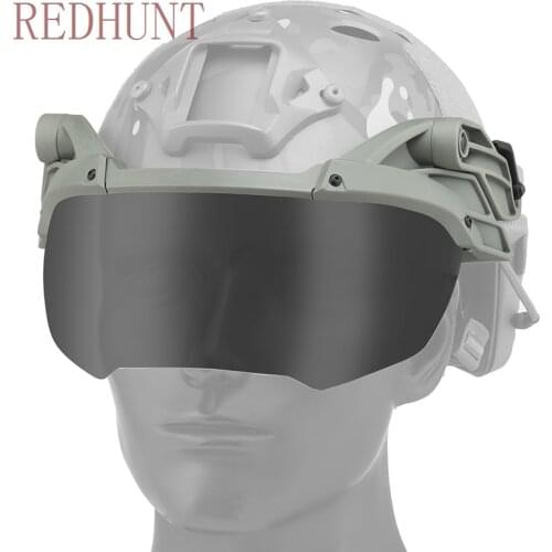 Tactical Helmet Goggles Windproof Anti Fog Airsoft Goggles Hunting Adjustable Paintball CS Wargame Protection Glasses