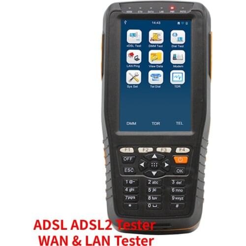 TM-600 ADSL ADSL2 Tester WAN & LAN Tester xDSL Line Test Equipment Tool DMM Test DC voltage TDR cable tester