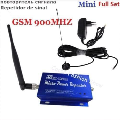 ZQTMAX GSM Mobile Signal Amplifier 2g Repeater 900MHz cell phone signal booster With Suction cup antenna