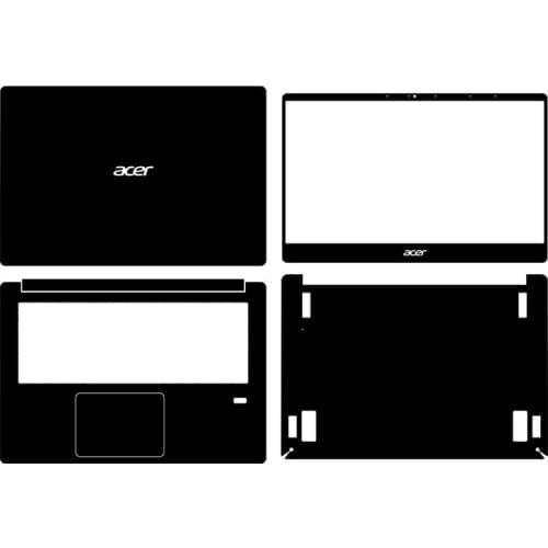 Carbon fiber Vinyl Laptop Sticker Skin Decals Cover Protector for Acer SF114-32 14"