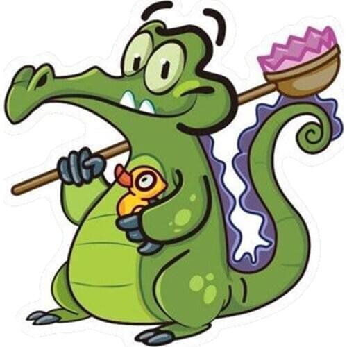 Water Crocodile Duck Bath Game Skateboard Car Trunk Notebook Decals Vinyl Accessories Decorative Car
