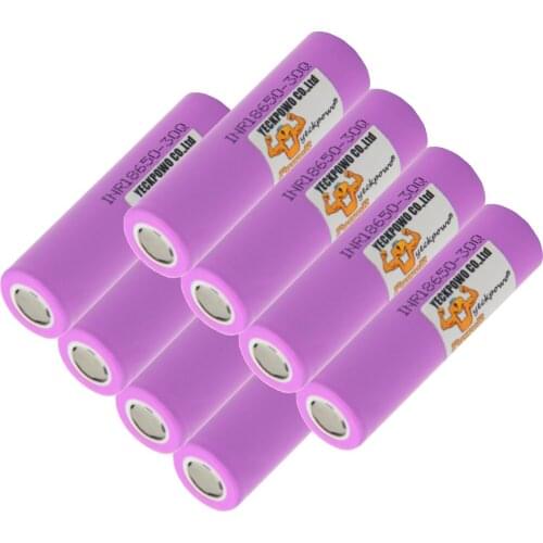 Yeckpowo INR18650 30Q battery 3000mAh 10C 30A high current li-ion batteries lithium 3.7V rechargeable akkumulator