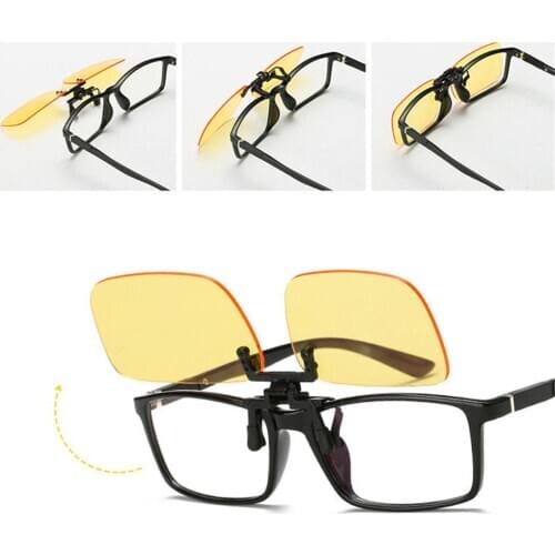 1pcs Clip On Blue Light Filter Blocking Glasses Office Computer Anti Blue Ray Clip On Eyeglasses Uv Strain Relief For Women Men