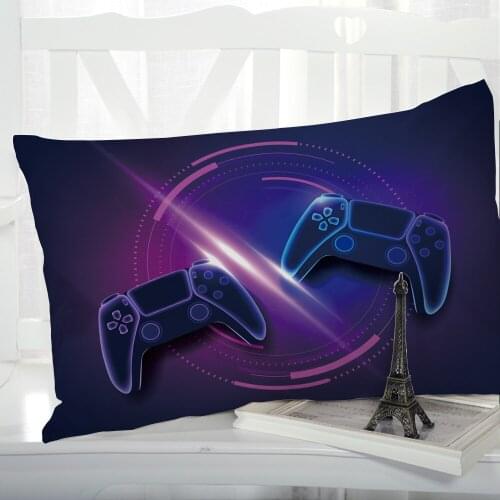 1pc Cartoon Gamepad Childrens Pillow cover Pillow case Bedding Pillowcase Pillowcovers decorative 50x70 3D for kids baby violet