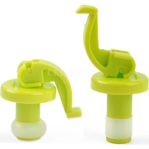 200Set 2Pcs/Set Novelty Silicone Wine Bottle Stoppers Beer Wine Cork Plug Bottle Cover Kitchen Bar Tool