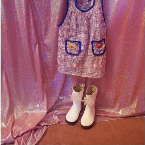 2021 Korea style girls plaid dress fashion cotton summer girls dresses