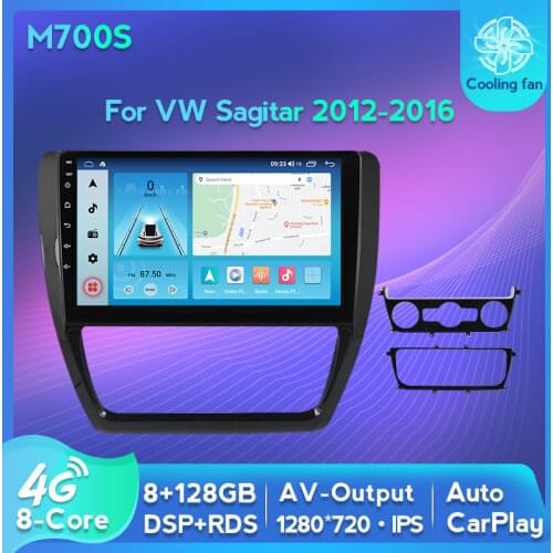 IPS DSP 6+128G Android 11 Car Radio 2din For Volkswagen VW Sagitar Jetta Bora 2011-2018 Audio Multimedia Video Player GPS Stereo