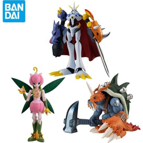 Bandai Shodo Digimon Adventure Omegamon Lilimon Zudomon Gashapon Toy Action Pvc Collection Anime Figure Toys for Kids