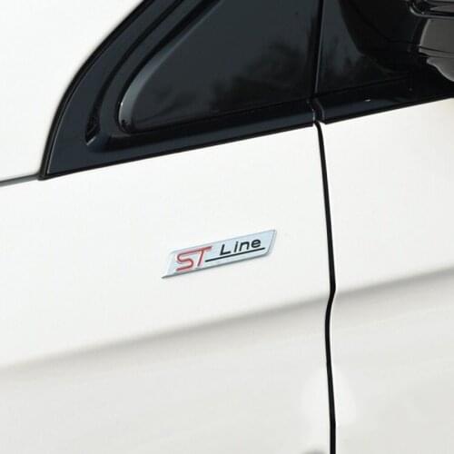 For Ford Focus MK 3 Fiesta Galaxy Fusion Explorer Escape Car Trunk Body Emblem Badge Stickers Car 3D Metal ST Line Decal Sticker