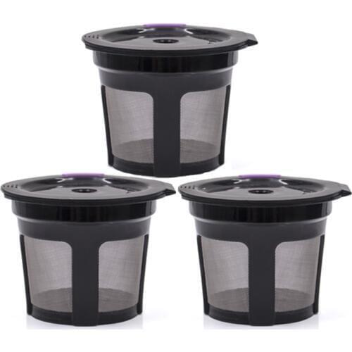 3 Pack 6 Pack Refillable coffee Capsuel reusable For K-cup Filter for 2.0 & 1.0 Brewers Reusable for Keurig K-Carafe