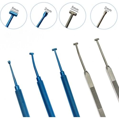 BEST Double-ended Titanium Scleral Depressor with Pocket Clip Ophthalmic Surgical Instruments