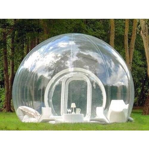 New Outdoor Single Tube Inflatable Bubble Tent Giant Clear Tent for Family Camping for sale