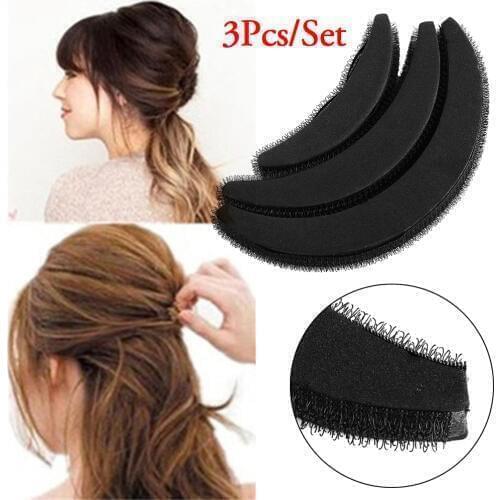 2020 New 3Pcs/set Fashion Heightening Punta Hair Bangs Hair Pad Combination Increased Puff Paste Hair Style Accessories DIY