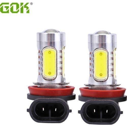 Wholesale 2pcs H11 led light H8 9006 hb4 h11 7.5W Car LED Fog Head Tail Driving Car Light Bulb fog lamp car light source