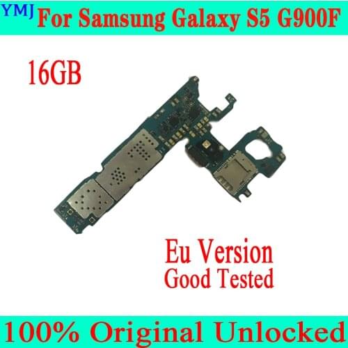 Original unlocked for Samsung Galaxy S5 G900F Motherboard,16GB for Samsung S5 G900F Mainboard with Android System,Good Tested