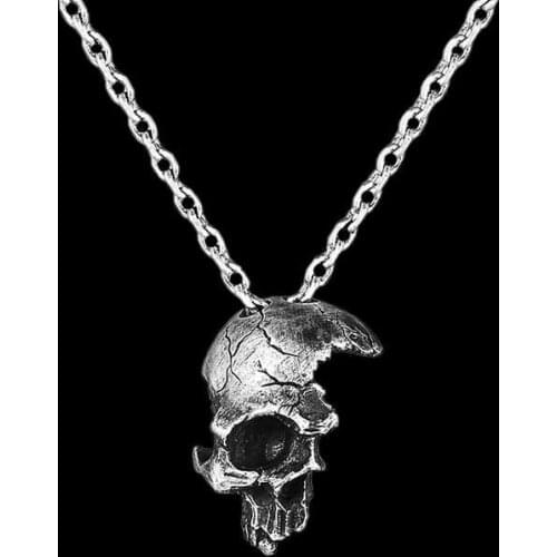 Support Dropship New Design Broken Skull Pendant 316L Stainless Steel Jewelry Cool Skull Pendant
