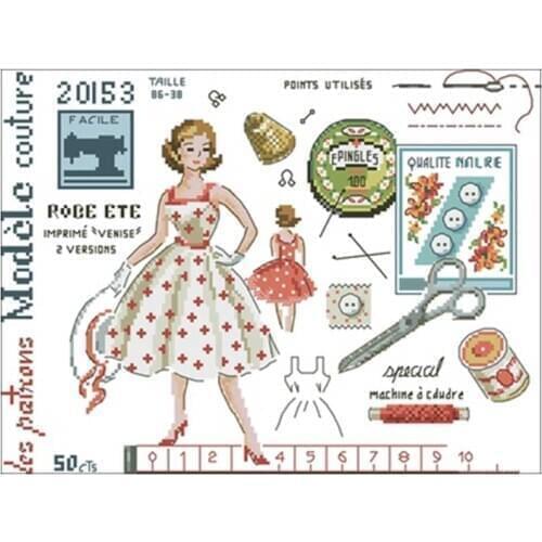 Peony water bottle patterns Counted Cross Stitch 11CT 14CT DIY wholesale Chinese Cross Stitch Kits Embroidery Needlework Sets